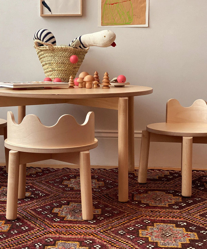Moss Chairs - Set of 2 - Oeuf Kids + Baby - Tomato - HORNE