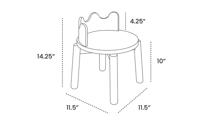 Moss Chairs - Set of 2 - Oeuf Kids + Baby - Tomato - HORNE