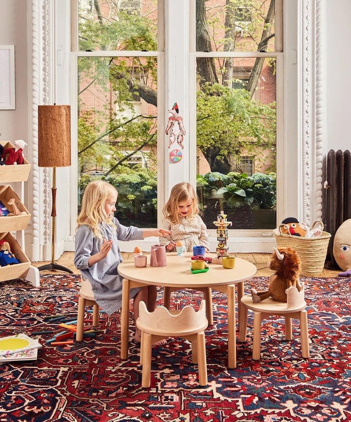 Moss Chairs - Set of 2 - Oeuf Kids + Baby - Tomato - HORNE