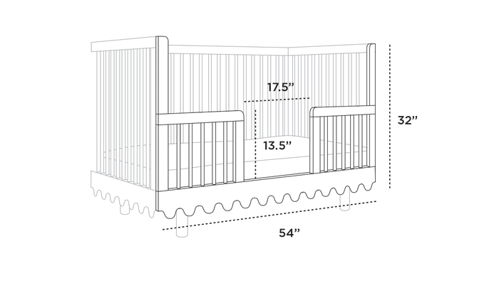 Moss Crib Conversion Kit - Oeuf Kids + Baby - Birch - HORNE