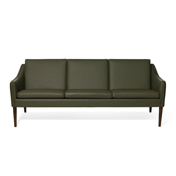 Mr. Olsen 3 - Seater Sofa - Warm Nordic Sofas - Challenger Green/ Smoked Oak - HORNE