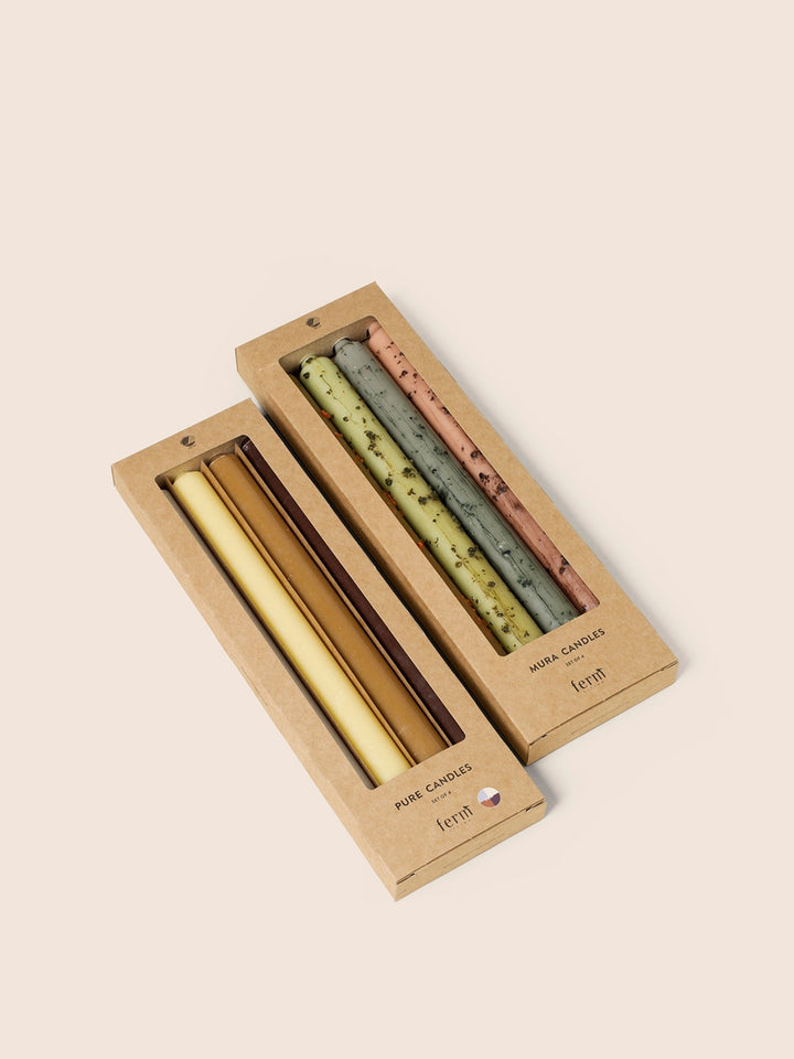 Mura Candles - Set of 4 - Ferm Living Art + Objects - HORNE