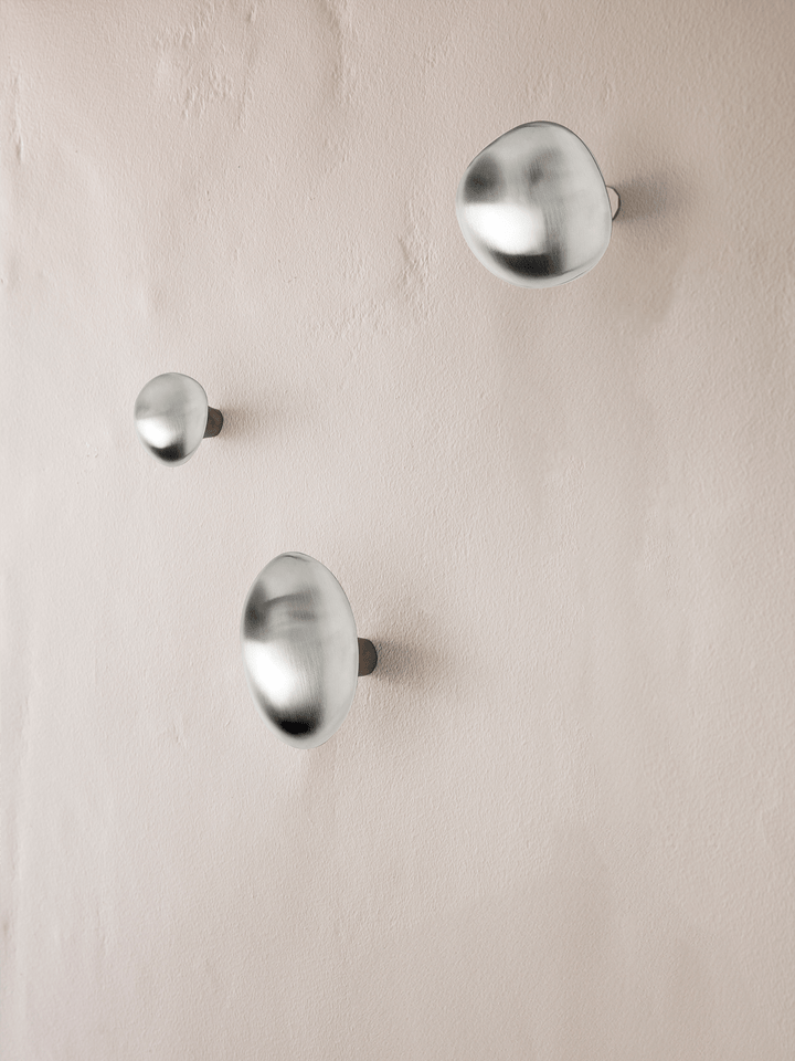 Mushroom Hook - Ferm Living - Hangers & Hooks - Brushed Stainless Steel - HORNE