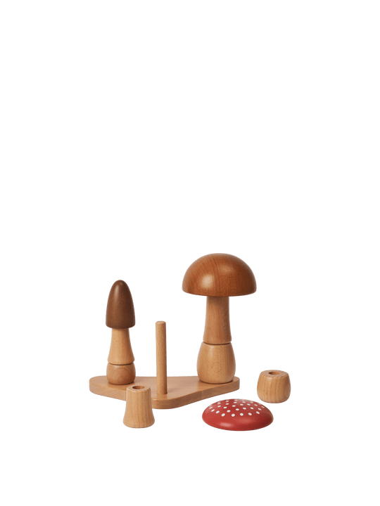 Mushroom Stacking Blocks - Default Title alternate view - Ferm Living