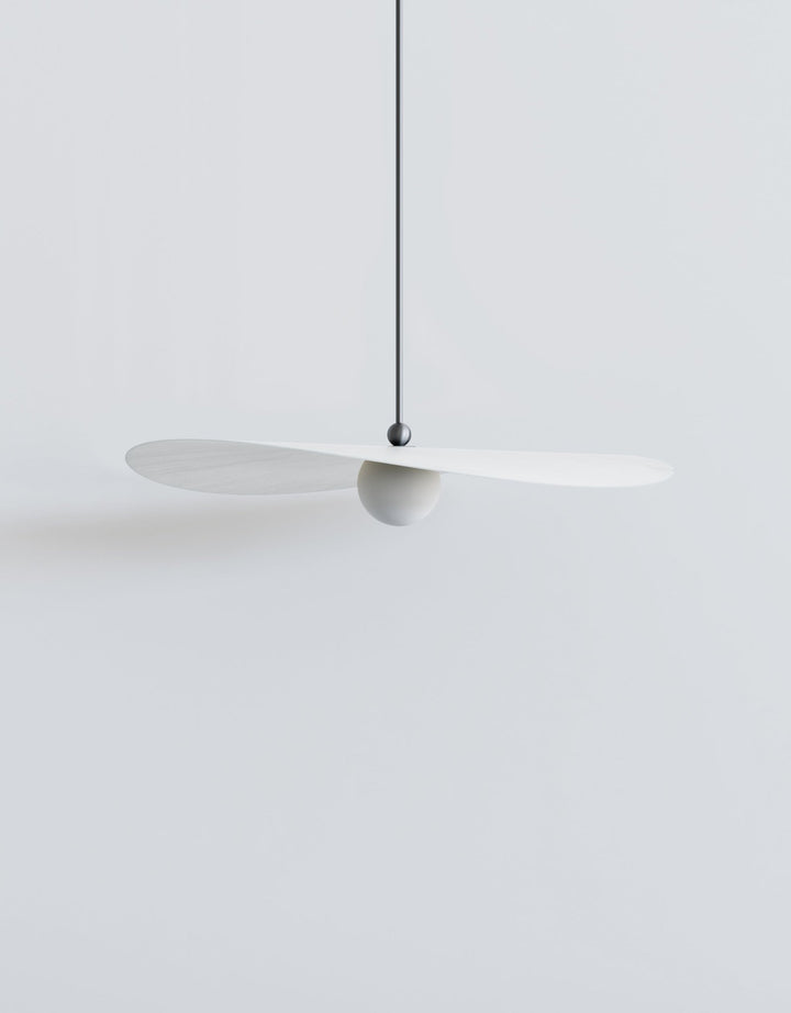 Myrna Pendant - Medium - Ladies & Gentlemen Lighting - Blackened Brass - White (opaque) - Perforated Smoke - HORNE