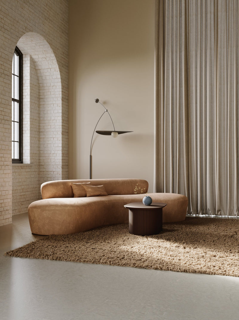 Myrna Swing Arm - Ladies & Gentlemen Lighting - Large - Hardware: Blackened Brass - White (opaque) - HORNE