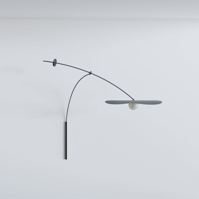 Myrna Wall Mobile - Ladies & Gentlemen Lighting - Large - Hardware: Blackened Brass - White (opaque) - HORNE