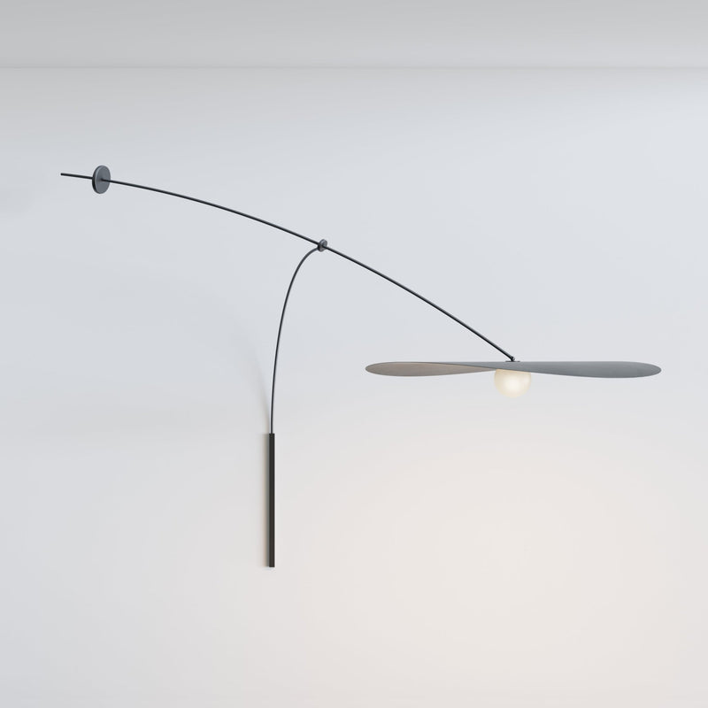 Myrna Wall Mobile - Ladies & Gentlemen Lighting - Large - Hardware: Blackened Brass - White (opaque) - HORNE