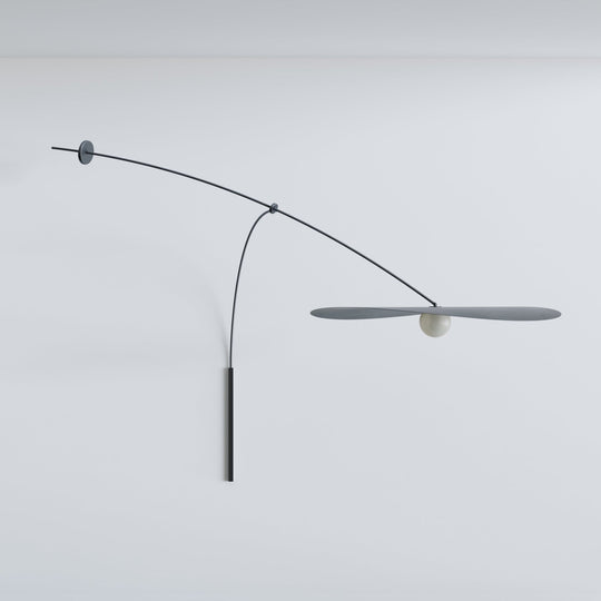 Myrna Wall Mobile - Ladies & Gentlemen Lighting - Large - Hardware: Blackened Brass - White (opaque) - HORNE