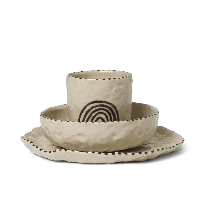Naive Ceramic Set - Ferm Living - Coffee + Tea - Red Brown - HORNE