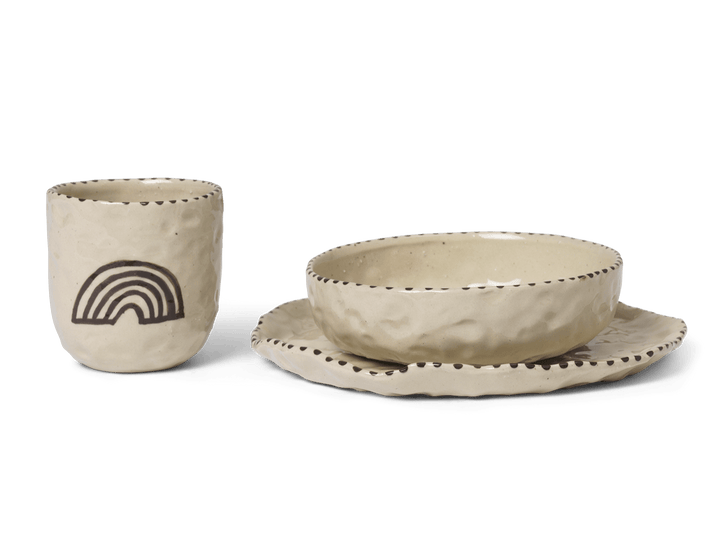 Naive Ceramic Set - Ferm Living - Coffee + Tea - Red Brown - HORNE