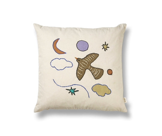 Naive Cushion - Ferm Living - Bedding + Pillows - Bird - HORNE