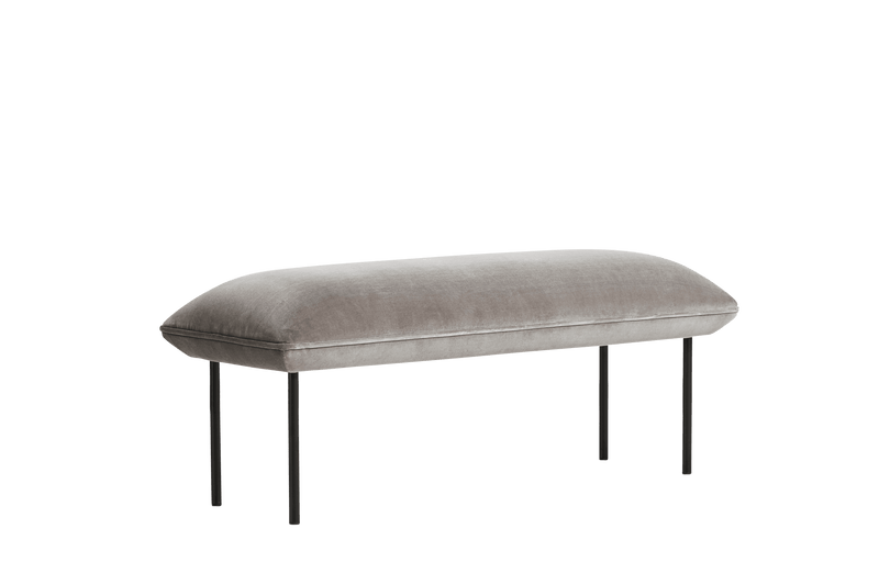 Nakki Tall Bench - Woud Stools + Benches + Ottomans - Textaafoam Alpine - Ivory 101 - HORNE