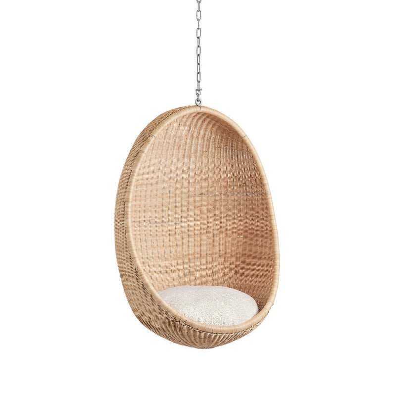 Nanna Ditzel Hanging Egg Chair Exterior - Sika Design - Outdoor Furniture - ArtFibre Natural - No Cushion - With Chain - HORNE