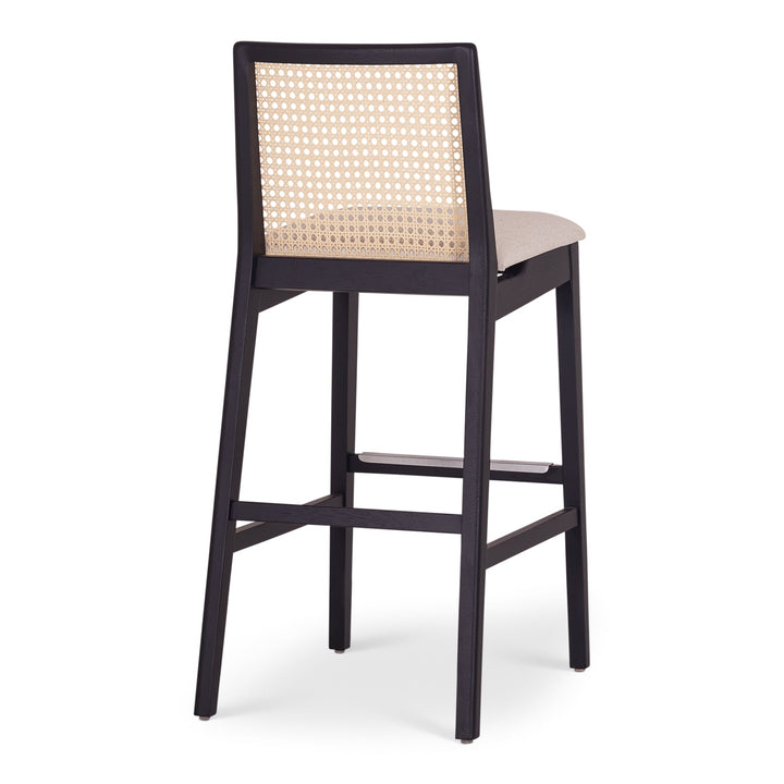Nardia Cane Bar Stool - Urbia Chairs - Medley Ivory Nogal - HORNE