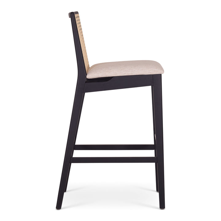Nardia Cane Bar Stool - Urbia Chairs - Medley Ivory Nogal - HORNE