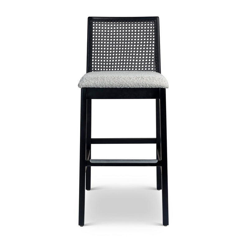Nardia Cane Bar Stool - Urbia Chairs - Crafted Glaze Ebano - HORNE