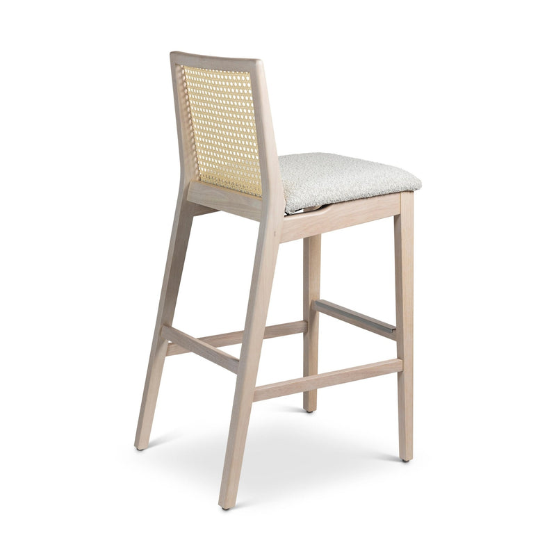 Nardia Cane Bar Stool - Urbia Chairs - Crafted Glaze Ebano - HORNE