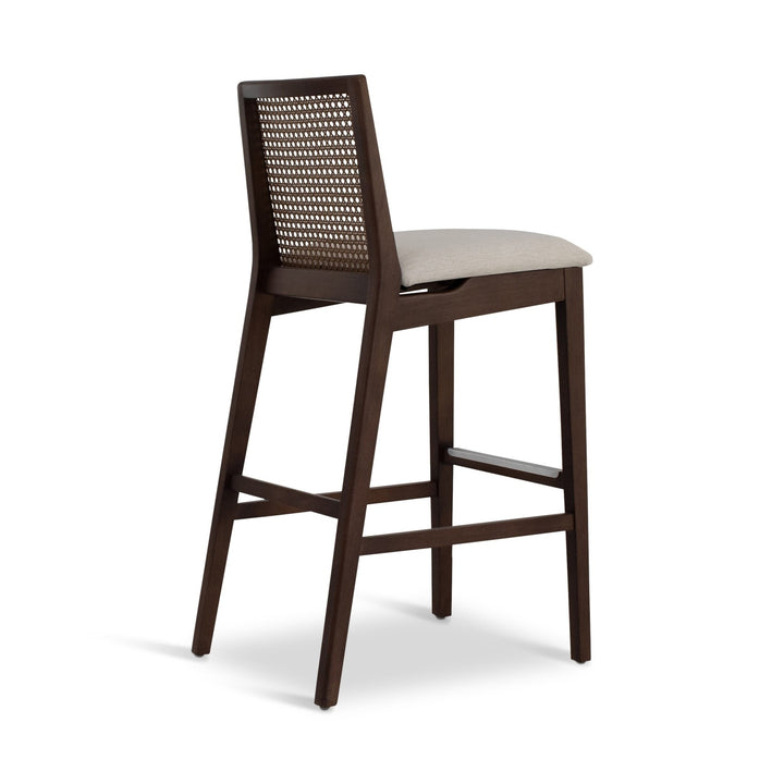 Nardia Cane Bar Stool - Urbia Chairs - Medley Ivory Nogal - HORNE