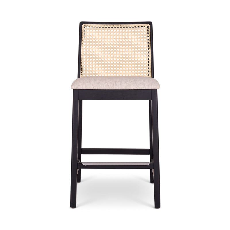 Nardia Cane Counter Stool - Urbia Chairs - Crafted Glaze Ebano - HORNE