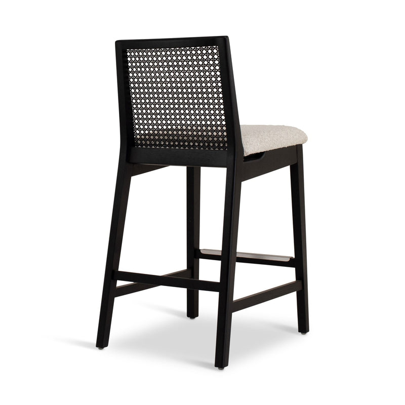 Nardia Cane Counter Stool - Urbia Chairs - Crafted Glaze Ebano - HORNE