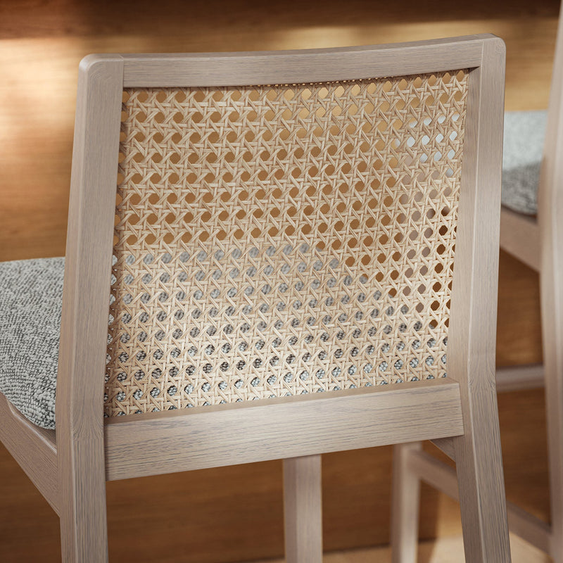 Nardia Cane Counter Stool - Urbia Chairs - Crafted Glaze Ebano - HORNE