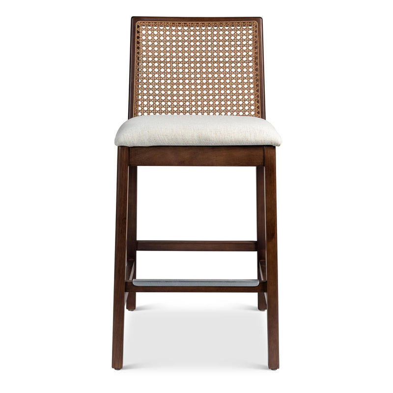Nardia Cane Counter Stool - Urbia Chairs - Crafted Glaze Ebano - HORNE