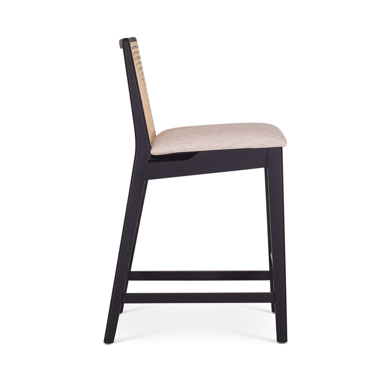 Nardia Cane Counter Stool - Urbia Chairs - Crafted Glaze Ebano - HORNE