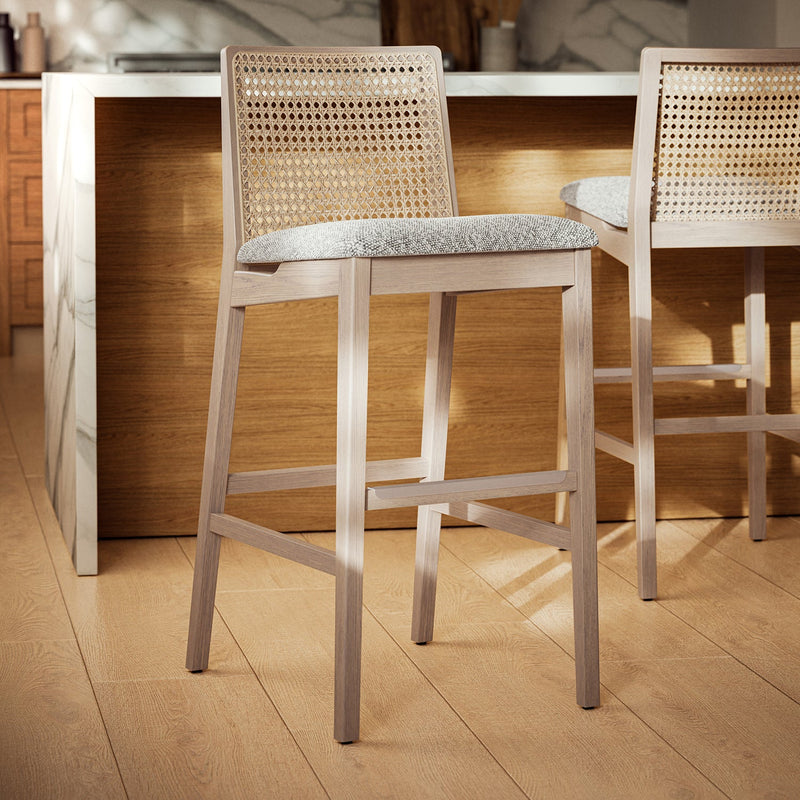 Nardia Cane Counter Stool - Urbia Chairs - Crafted Glaze Ebano - HORNE