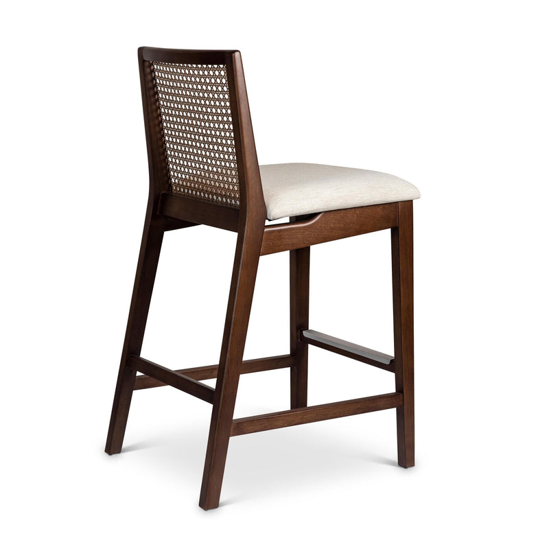 Nardia Cane Counter Stool - Urbia Chairs - Crafted Glaze Ebano - HORNE
