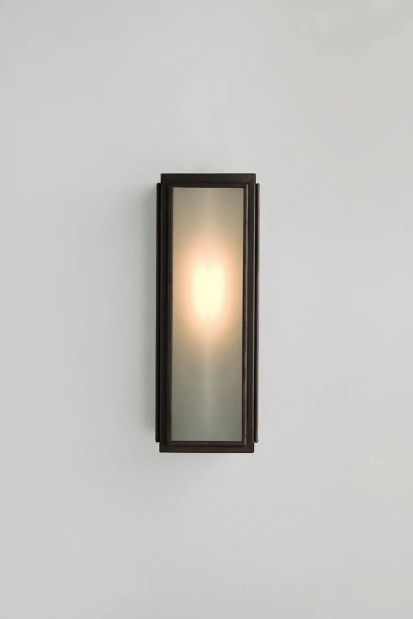 Narrow Box Wall Light - Externally Glassed - Davey Lighting Outdoor Lights - Frosted - HORNE