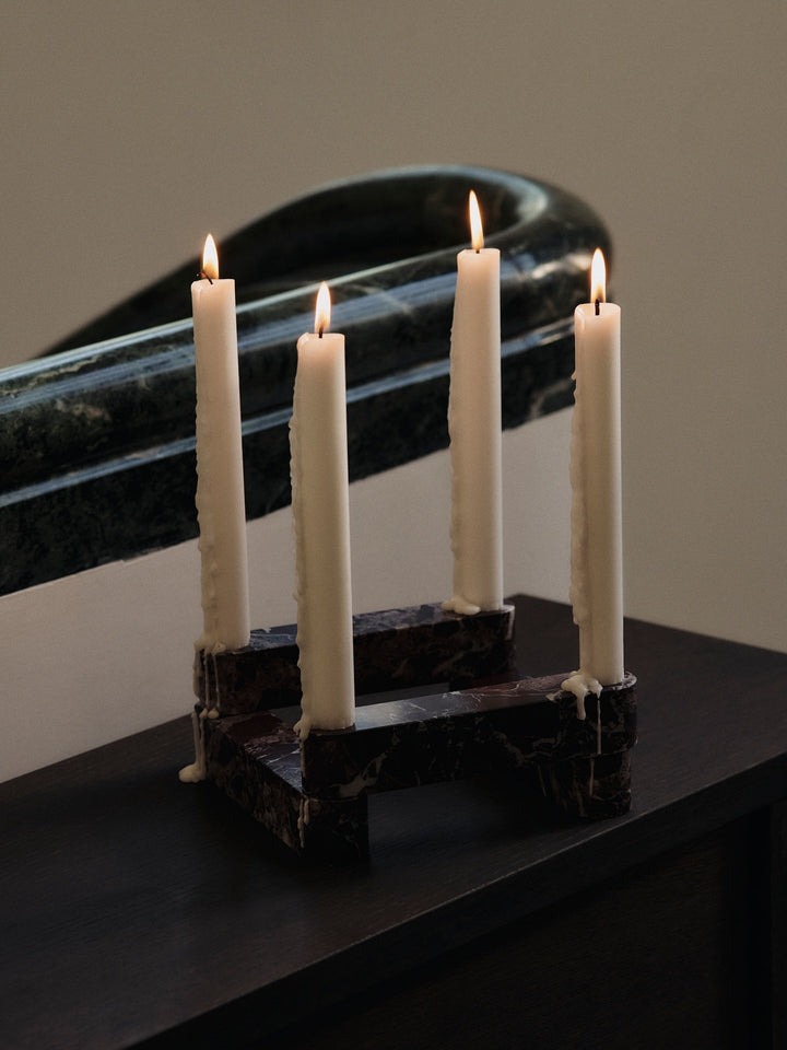 Newel Modular Candle Holder - Set of 4 - Rosso - Ferm Living Candle Holders - HORNE