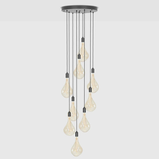 Nine Pendant + Voronoi III - Tala Cluster Pendants - Graphite + Voronoi III - HORNE