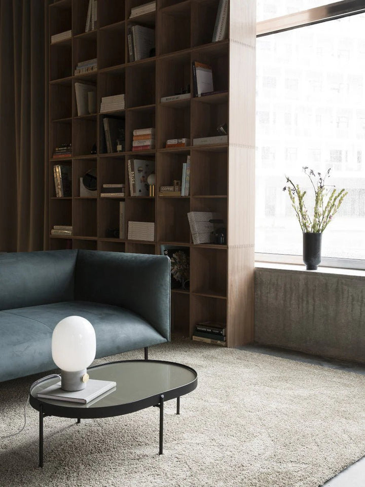 NoNo Table - Audo Copenhagen Tables + Desks - Small / Beige Glass - HORNE