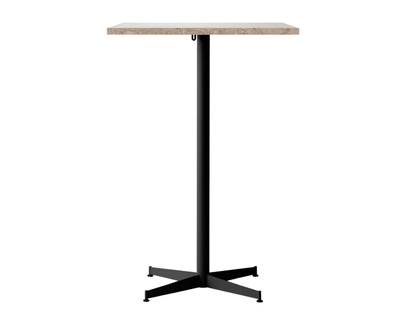 Nook Bar Table - Audo Copenhagen Tables + Desks - Ø24 in - Olive - Estremoz Marble - HORNE
