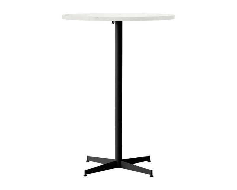 Nook Bar Table - Audo Copenhagen Tables + Desks - Ø24 in - Olive - Estremoz Marble - HORNE