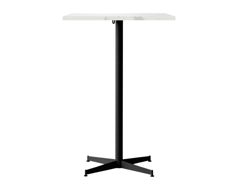 Nook Bar Table - Audo Copenhagen Tables + Desks - Ø24 in - Olive - Estremoz Marble - HORNE