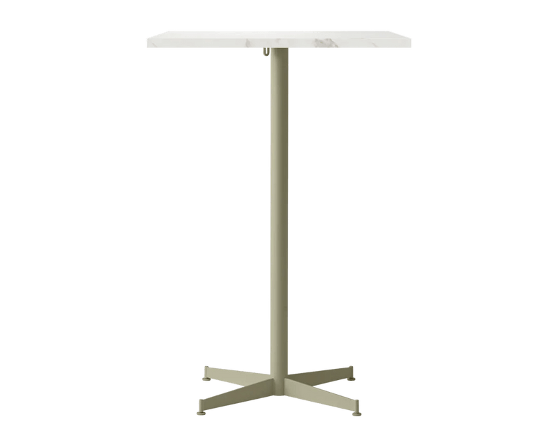 Nook Bar Table - Audo Copenhagen Tables + Desks - Ø24 in - Olive - Estremoz Marble - HORNE