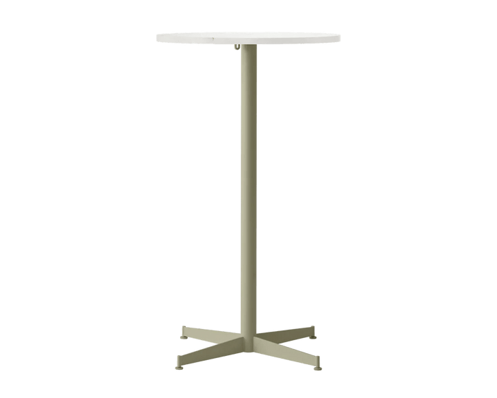 Nook Bar Table - Audo Copenhagen Tables + Desks - Ø24 in - Olive - Estremoz Marble - HORNE