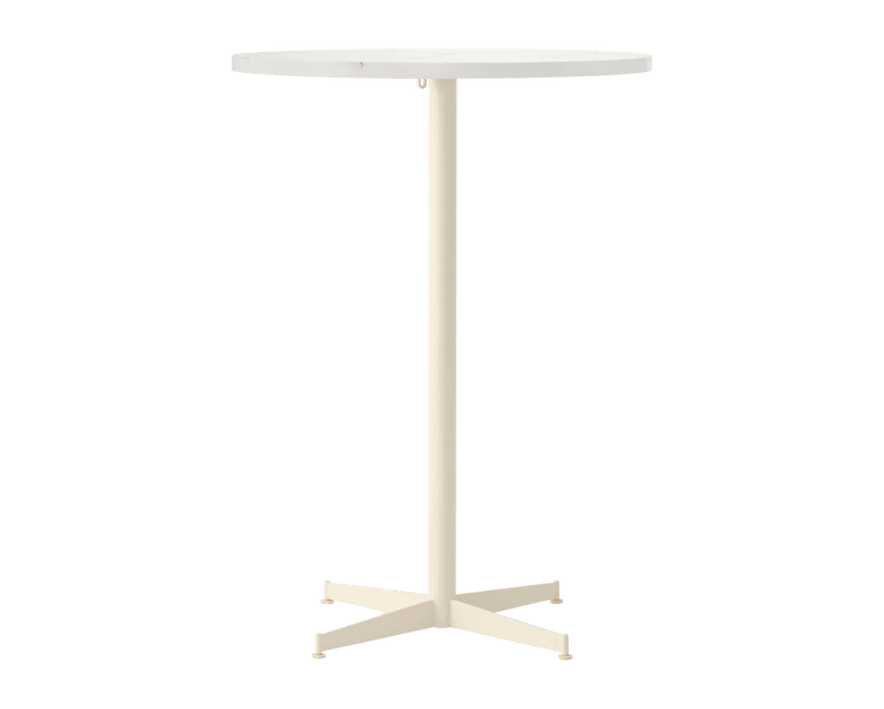 Nook Bar Table - Audo Copenhagen Tables + Desks - Ø24 in - Olive - Estremoz Marble - HORNE