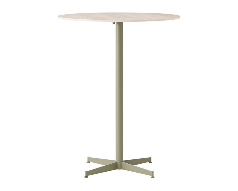 Nook Bar Table - Audo Copenhagen Tables + Desks - Ø24 in - Olive - Estremoz Marble - HORNE