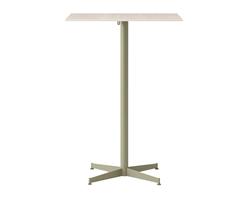 Nook Bar Table - Audo Copenhagen Tables + Desks - Ø24 in - Olive - Estremoz Marble - HORNE