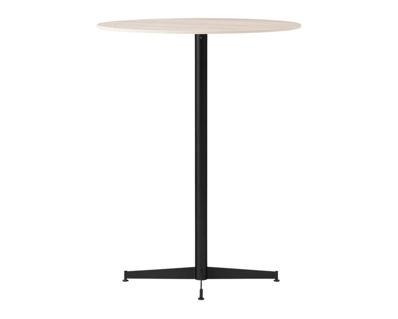 Nook Bar Table - Audo Copenhagen Tables + Desks - Ø24 in - Olive - Estremoz Marble - HORNE