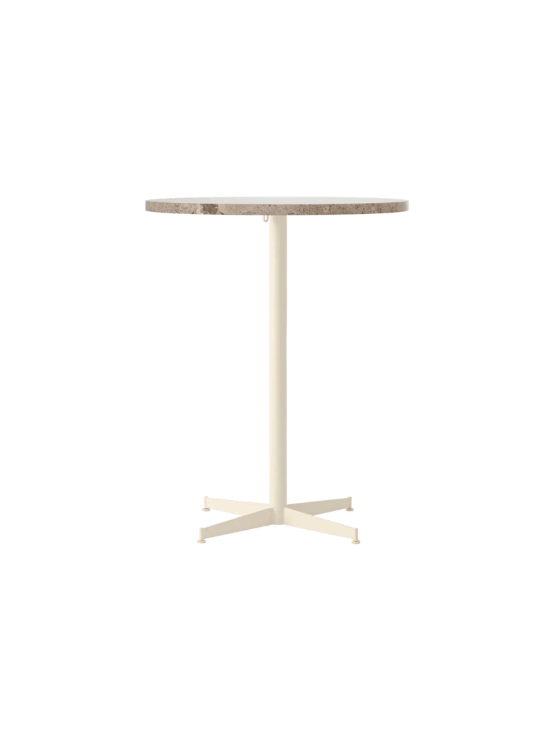 Nook Counter Table - Audo Copenhagen Tables + Desks - Ø24 in - Olive - Estremoz Marble - HORNE