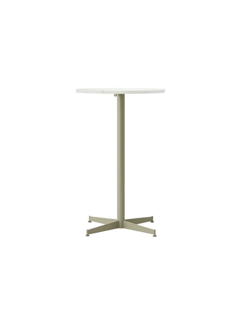 Nook Counter Table - Audo Copenhagen Tables + Desks - Ø24 in - Olive - Estremoz Marble - HORNE