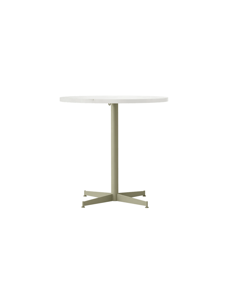 Nook Dining Table - Audo Copenhagen Tables + Desks - Ø24 in - Olive - Estremoz Marble - HORNE