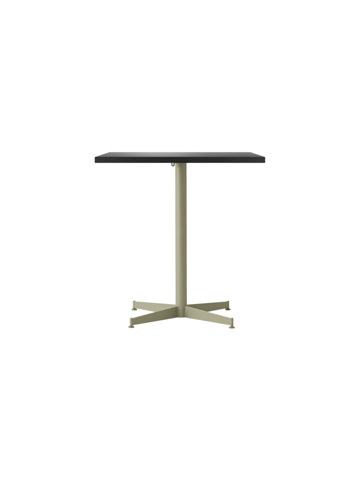 Nook Dining Table - Audo Copenhagen Tables + Desks - 28 x 24 in - Olive - Linoleum Charcoal - HORNE