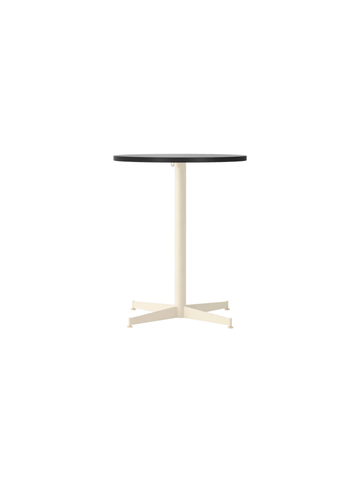 Nook Dining Table - Audo Copenhagen Tables + Desks - Ø24 in - Ivory - Black Oak - HORNE