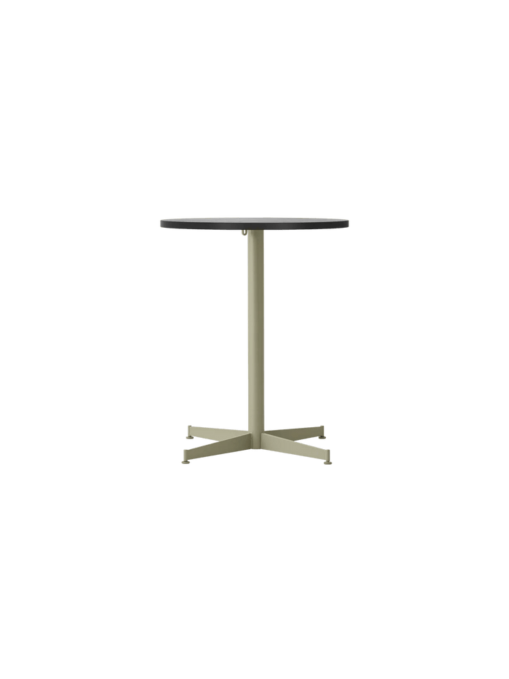 Nook Dining Table - Audo Copenhagen Tables + Desks - Ø24 in - Olive - Black Oak - HORNE