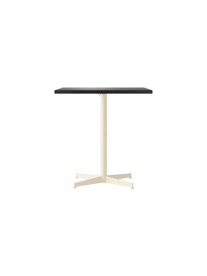 Nook Dining Table - Audo Copenhagen Tables + Desks - 28 x 24 in - Ivory - Linoleum Charcoal - HORNE